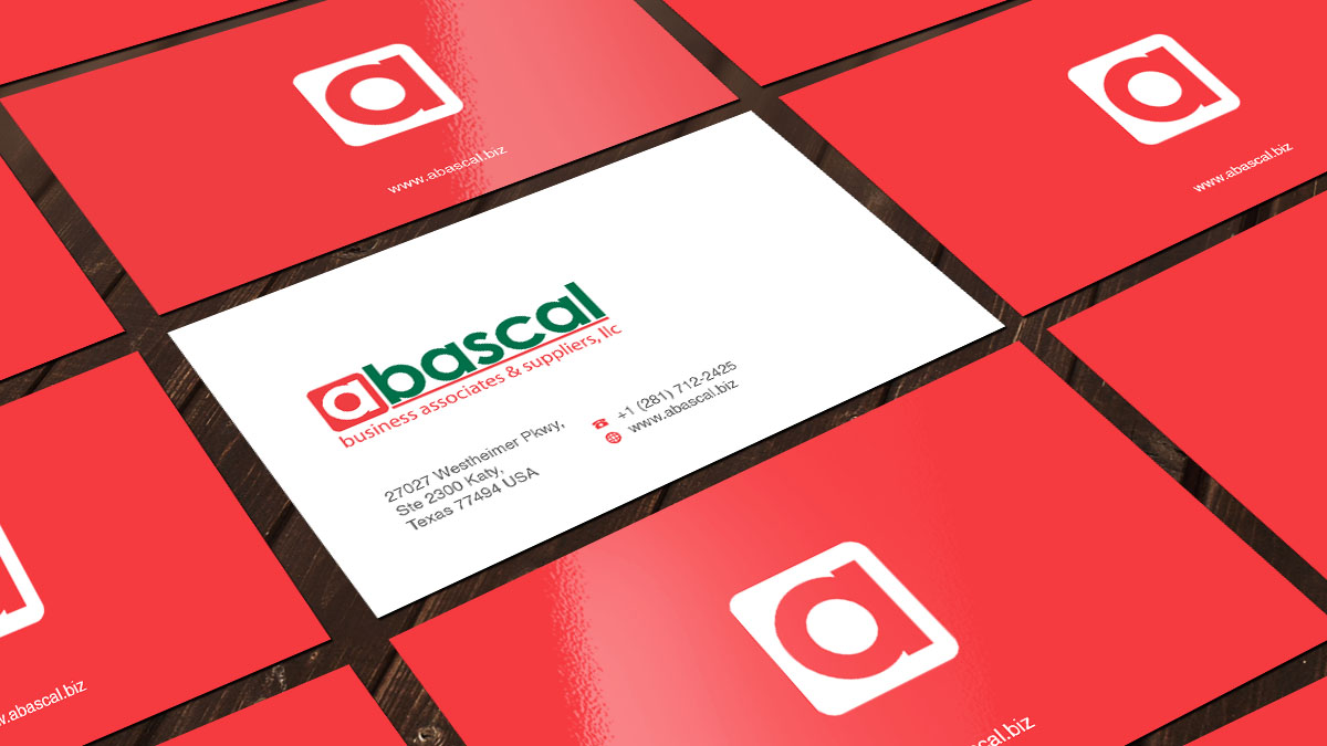 Business Card Design by AZ for Abascal Business Associates & Suppliers, LLC | Design #3172862