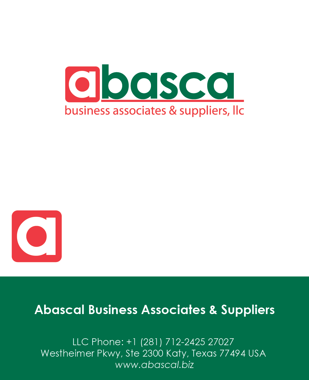 Diseño de Tarjeta de Presentación por D M  para Abascal Business Associates & Suppliers, LLC | Diseño #3203021