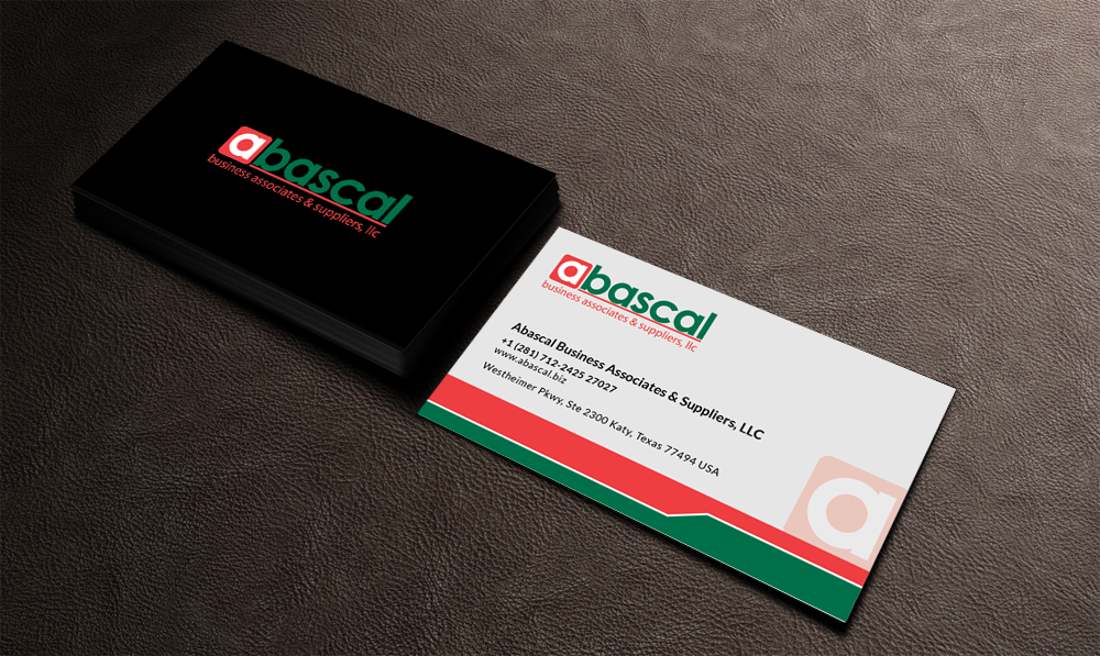 Visitenkarten-Design von  Artman für Abascal Business Associates & Suppliers, LLC | Design #3199718