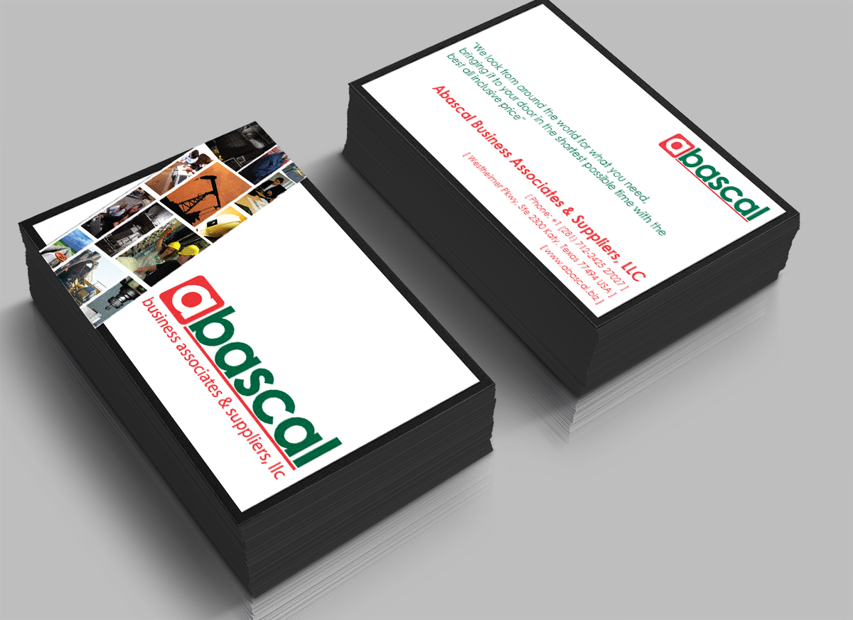 Visitenkarten-Design von CreativeMask für Abascal Business Associates & Suppliers, LLC | Design #3192164
