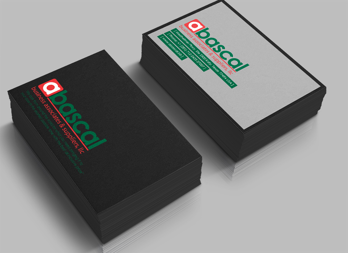 Business Card Design by CreativeMask for Abascal Business Associates & Suppliers, LLC | Design #3195541