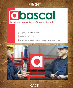 Business Card Design by Sandy1155 for Abascal Business Associates & Suppliers, LLC | Design: #3186853