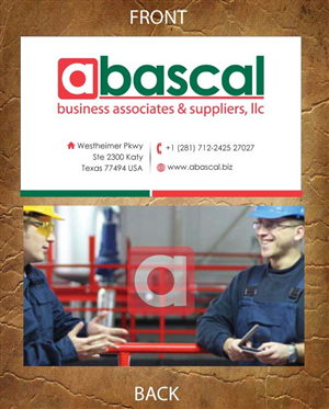 Visitenkarten-Design von Sandy1155 für Abascal Business Associates & Suppliers, LLC | Design: #3186909