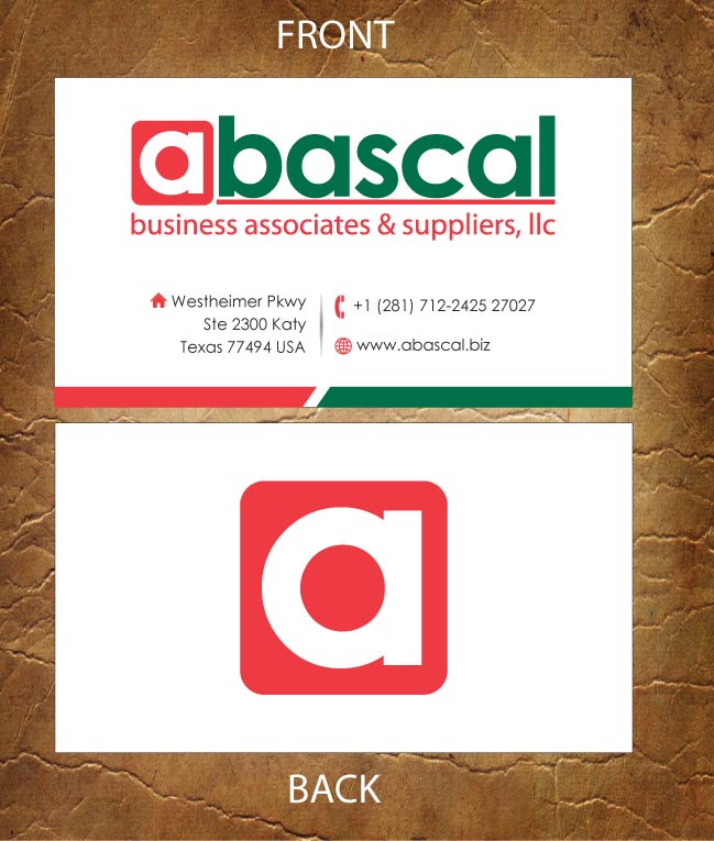Diseño de Tarjeta de Presentación por Sandy1155 para Abascal Business Associates & Suppliers, LLC | Diseño #3186943