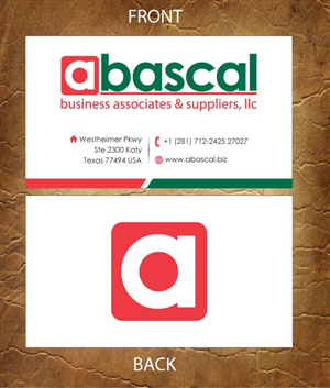 Visitenkarten-Design von Sandy1155 für Abascal Business Associates & Suppliers, LLC | Design: #3186943