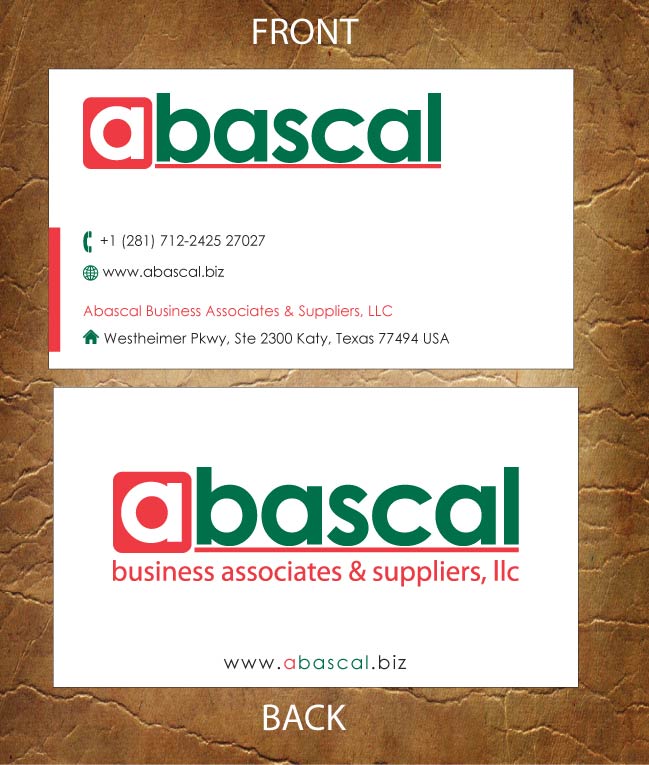 Diseño de Tarjeta de Presentación por Sandy1155 para Abascal Business Associates & Suppliers, LLC | Diseño #3186947
