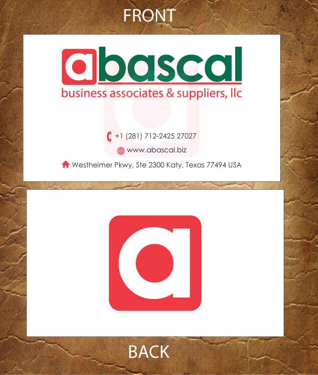 Design de Carte de Visite par Sandy1155 pour Abascal Business Associates & Suppliers, LLC | Design #3186948