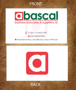 Visitenkarten-Design von Sandy1155 für Abascal Business Associates & Suppliers, LLC | Design: #3186948