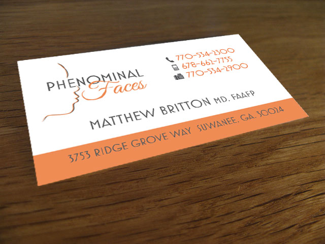 Business Card Design by red rocket creative for Phenominal Faces | Design #3193581