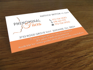 Business Card Design by red rocket creative for Phenominal Faces | Design: #3193582
