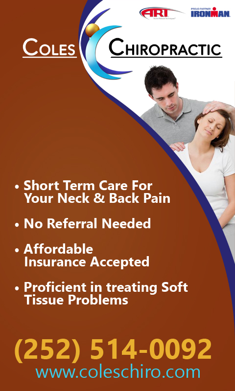 Signage Design by James Sylvester for Coles Chiropractic Center, PLLC | Design #3177688