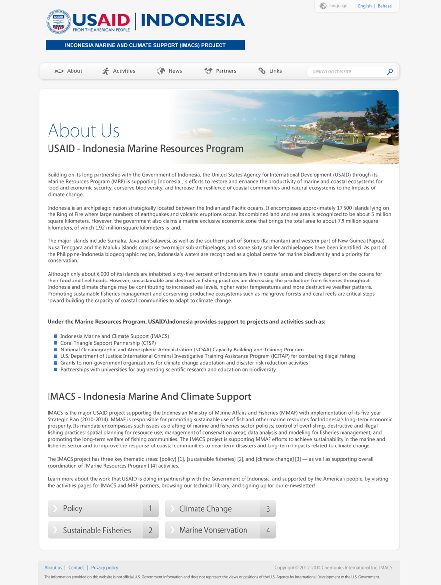 Web Design by TranceArena for IMACS Project | Design #799926