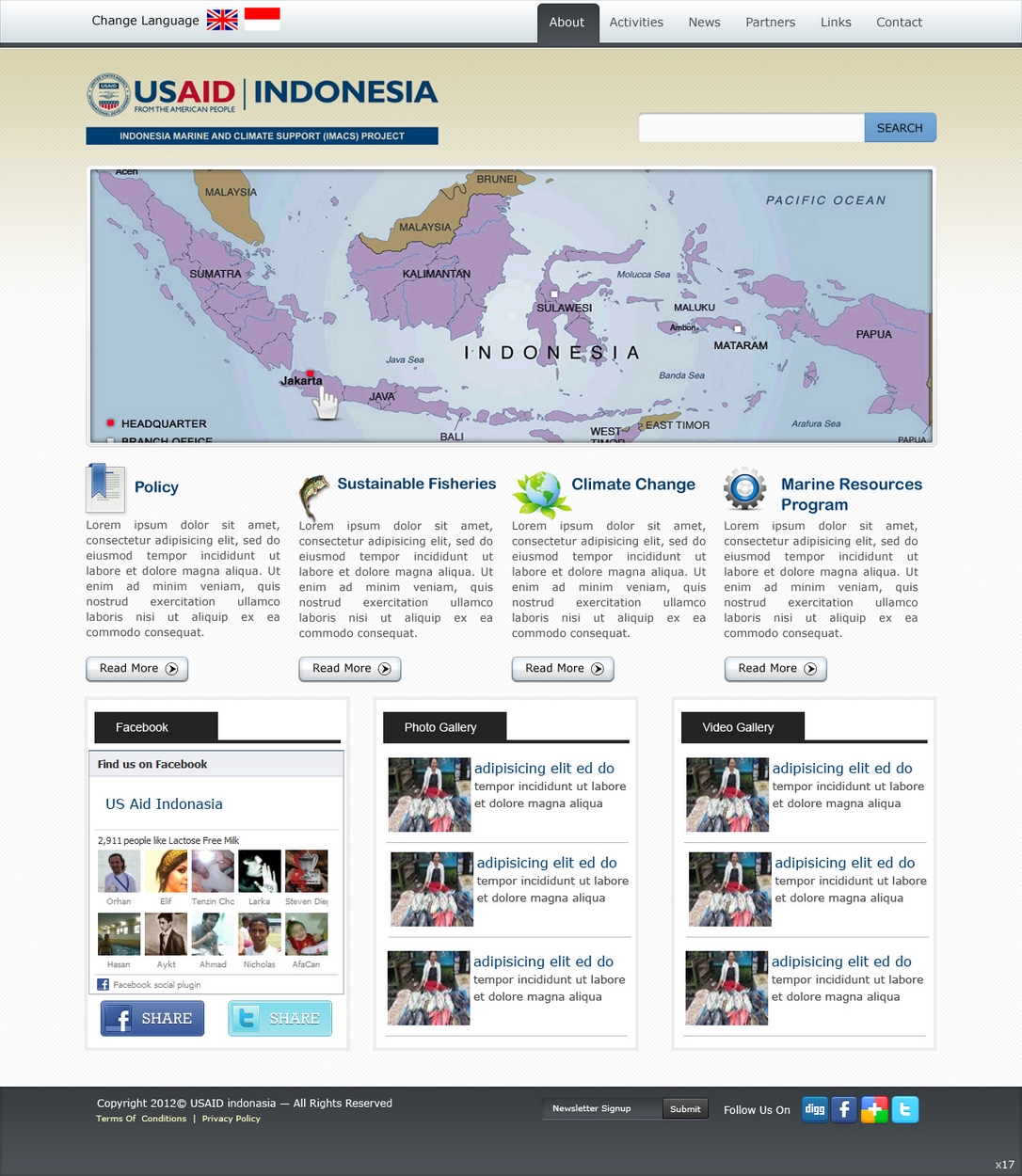 Web Design by pb for IMACS Project | Design #790054