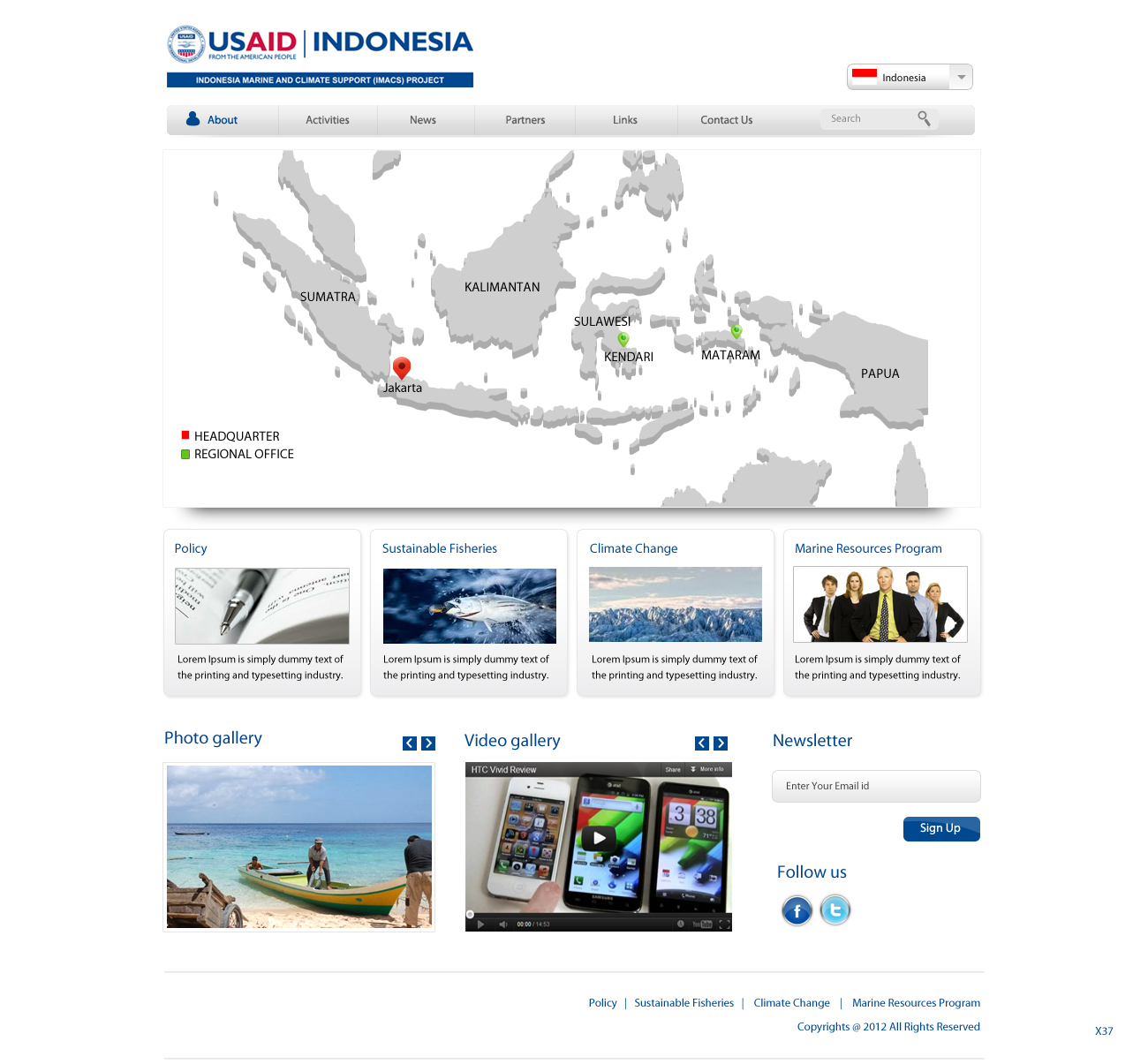 Web Design by pb for IMACS Project | Design #794895