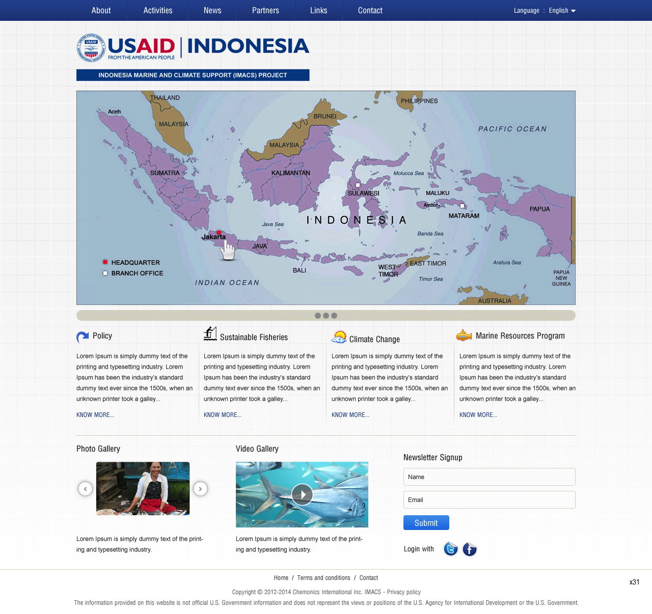 Web Design by pb for IMACS Project | Design #795706