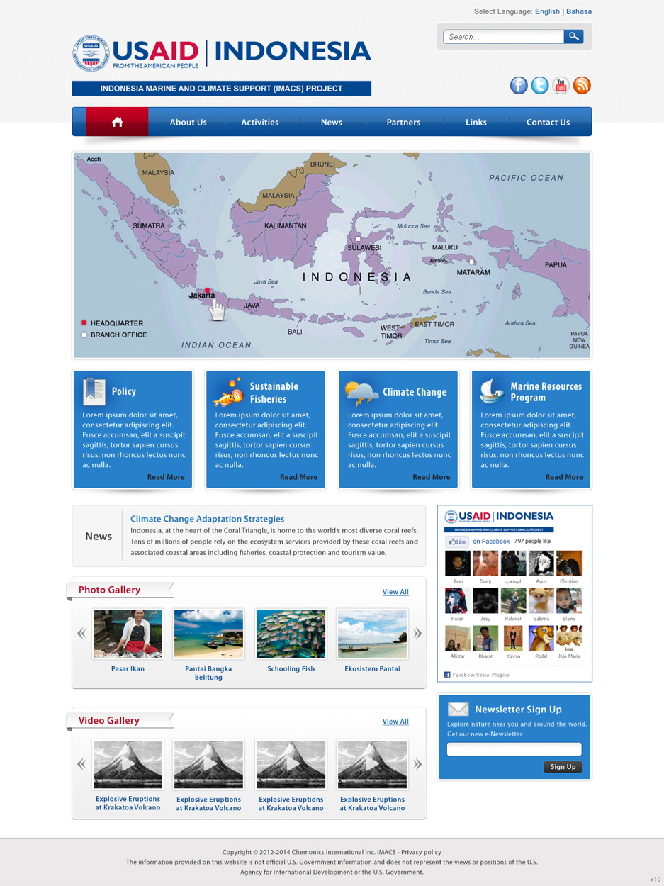 Web Design by pb for IMACS Project | Design #795707