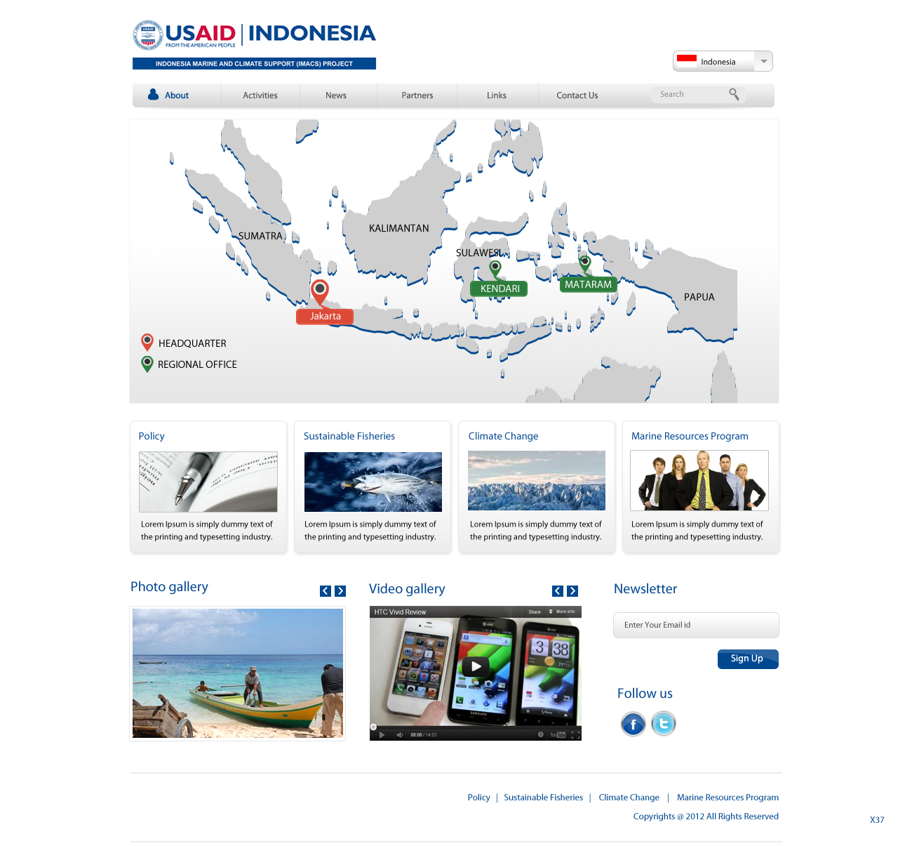 Web Design by pb for IMACS Project | Design #796823