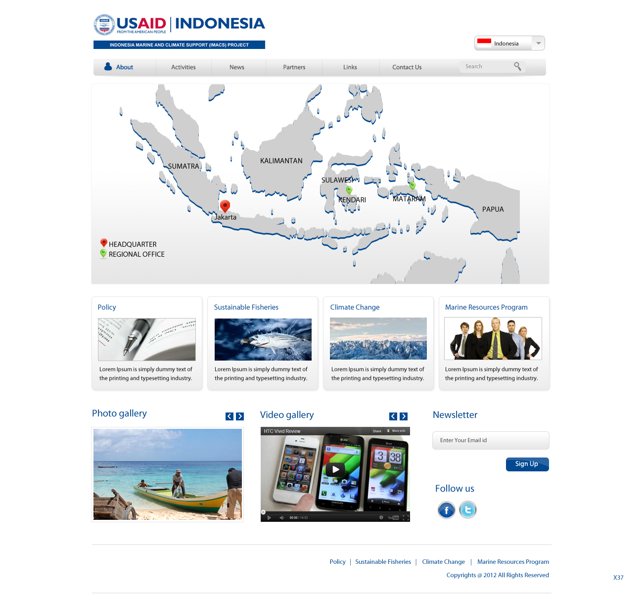 Web Design by pb for IMACS Project | Design #796826