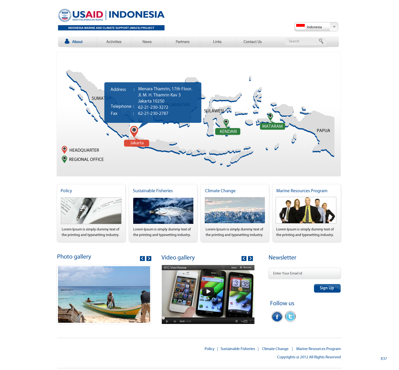 Web Design by pb for IMACS Project | Design #798911