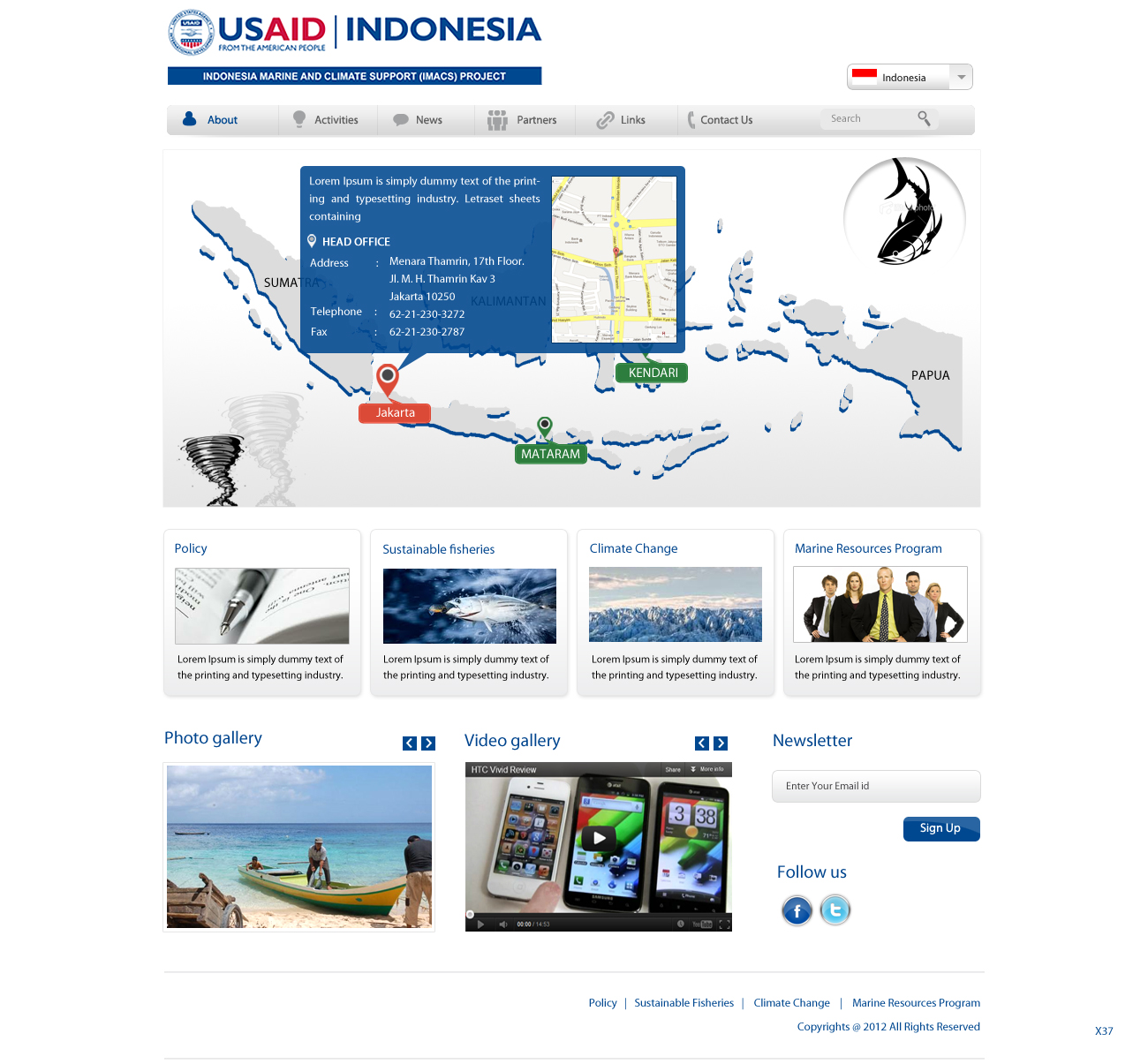 Web Design by pb for IMACS Project | Design #800695