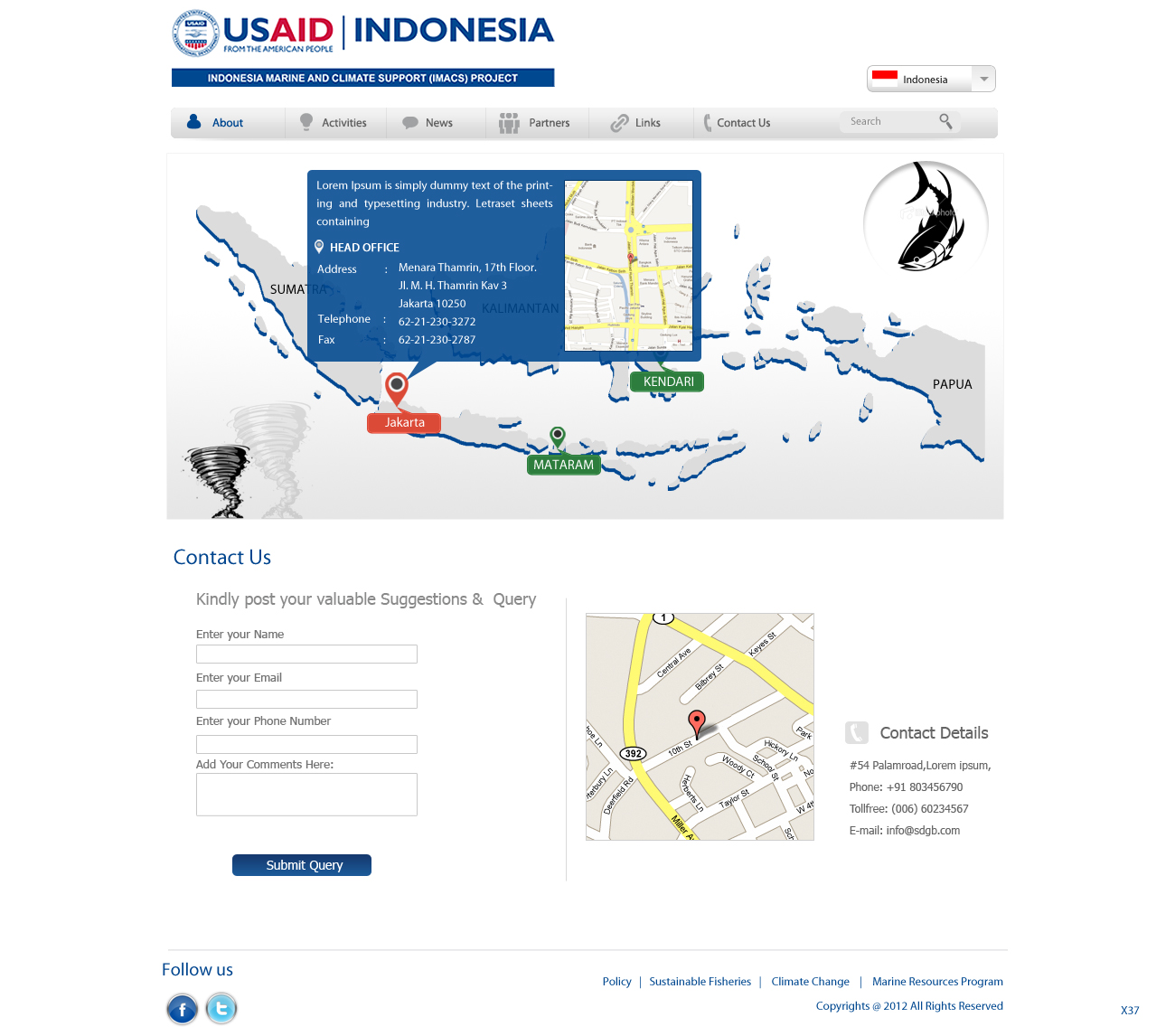 Web Design by pb for IMACS Project | Design: #800698