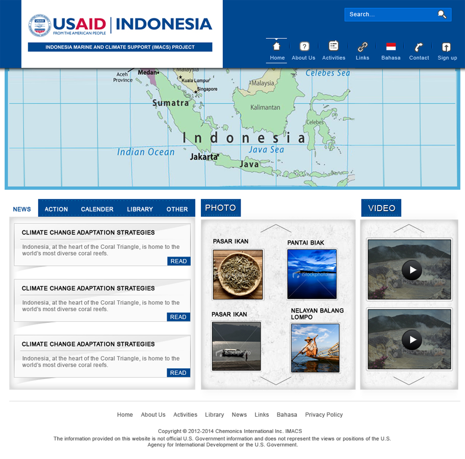 Web Design by Eminents Infosoft for IMACS Project | Design #799360