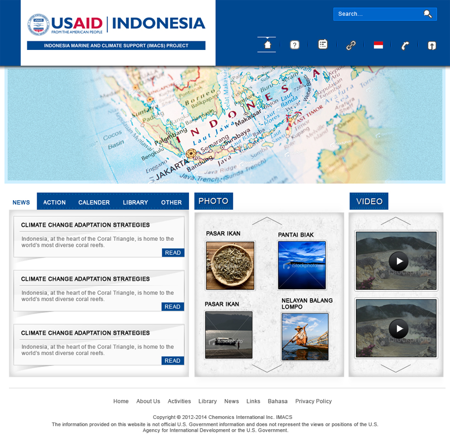 Web Design by Eminents Infosoft for IMACS Project | Design #799362