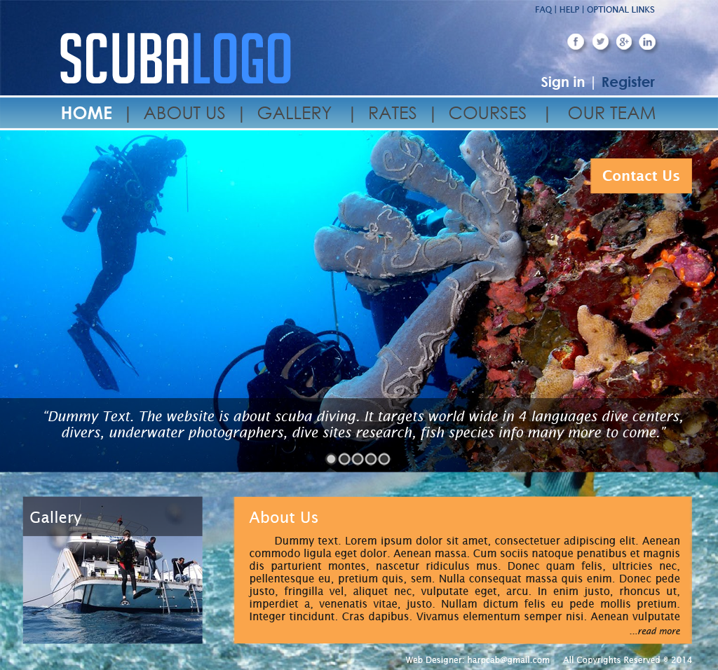 Web Design by harpcab for this project | Design #3241606