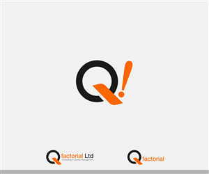 Short version: Q!   Long version: Qfactorial Ltd - Consulting in Quality Management | Diseño de Logo por ideaz2050