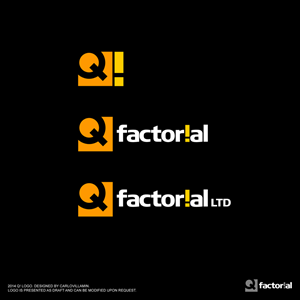 Logo Design by carlomagno for Qfactorial Ltd | Design: #3219424