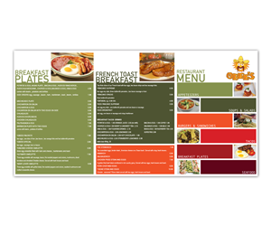 Menu Design by Mahsa Namvar