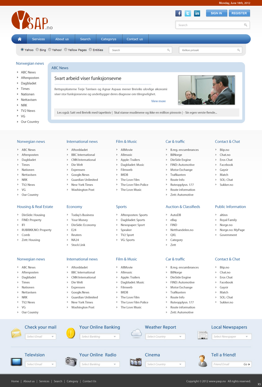 Web Design par pb pour Papercut Media AS | Design #845389