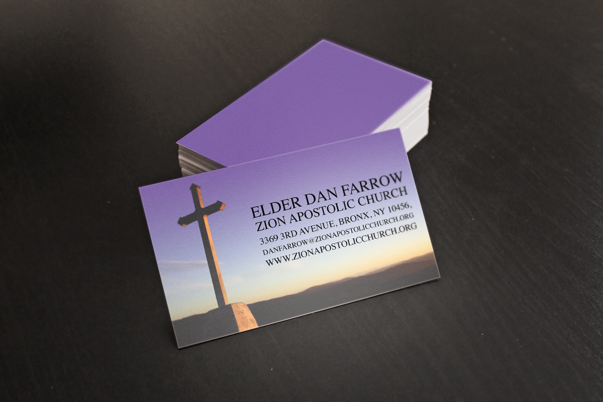 Business Card Design by Joey Kennedy for Zion Apstolic Church, Inc. | Design #3177429