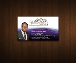Business Card Design by ZETA for Zion Apstolic Church, Inc. | Design #3183177