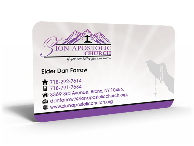 Business Card Design by Hardcore Design for Zion Apstolic Church, Inc. | Design #3199886
