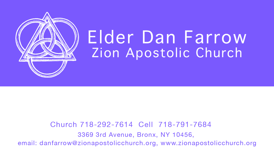 Business Card Design by sabinokevz for Zion Apstolic Church, Inc. | Design #3199796