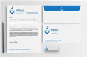 Letterhead and matching envelopes for new independent school