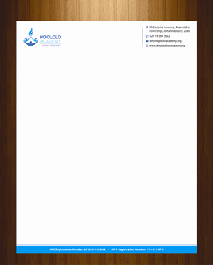 Letterhead Design by harmi_199 for The Khulula Foundation | Design: #3193701