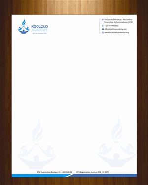 Letterhead Design by harmi_199 for The Khulula Foundation | Design: #3193709