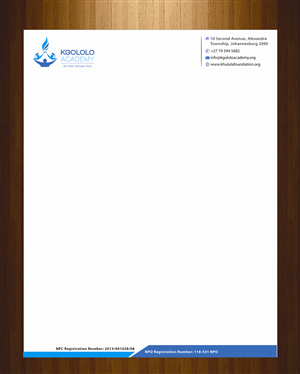 Diseño de Membrete por HarmiDesigning para The Khulula Foundation | Diseño: #3193717