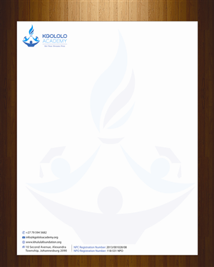 Diseño de Membrete por HarmiDesigning para The Khulula Foundation | Diseño: #3193719