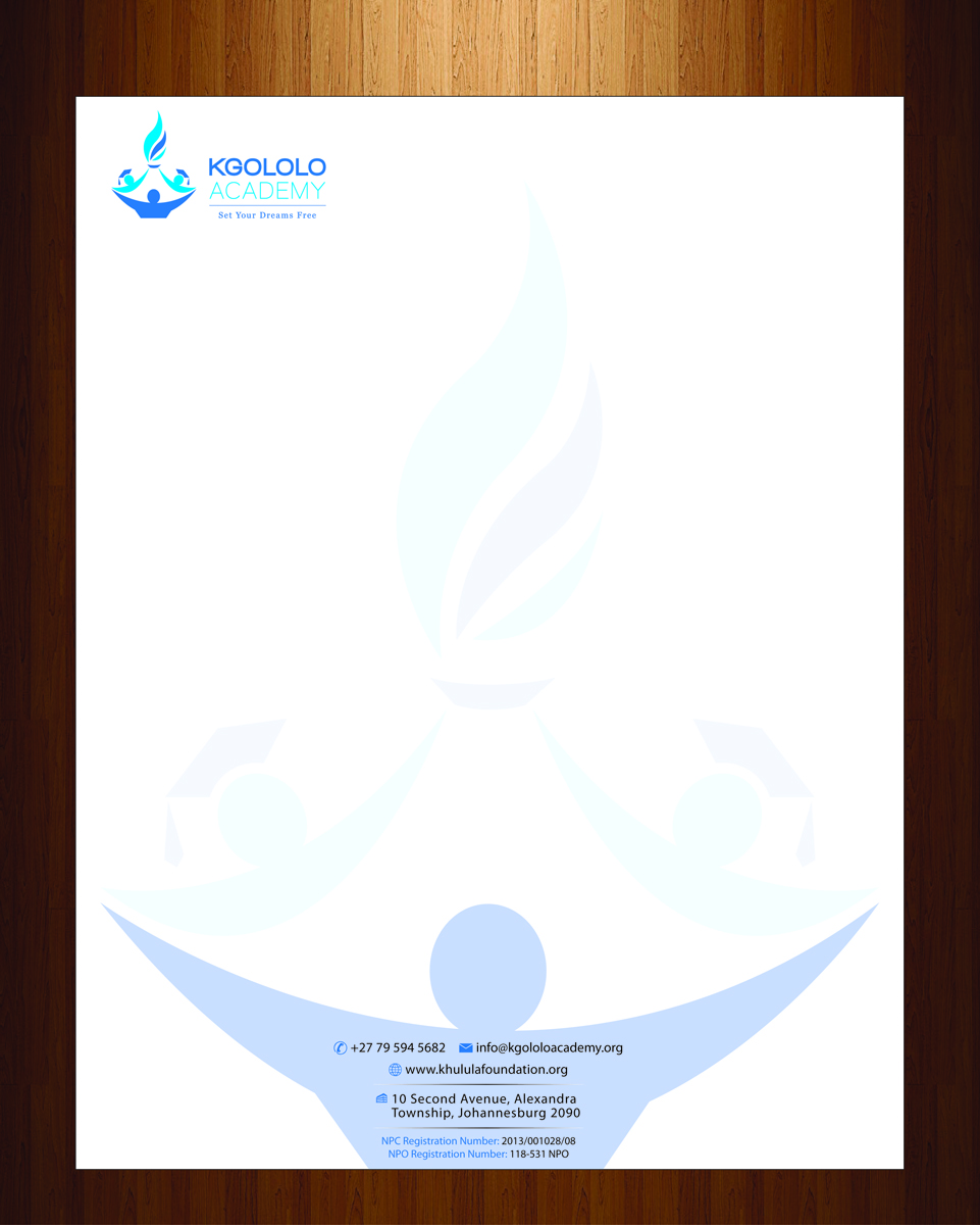 Diseño de Membrete por HarmiDesigning para The Khulula Foundation | Diseño #3193721