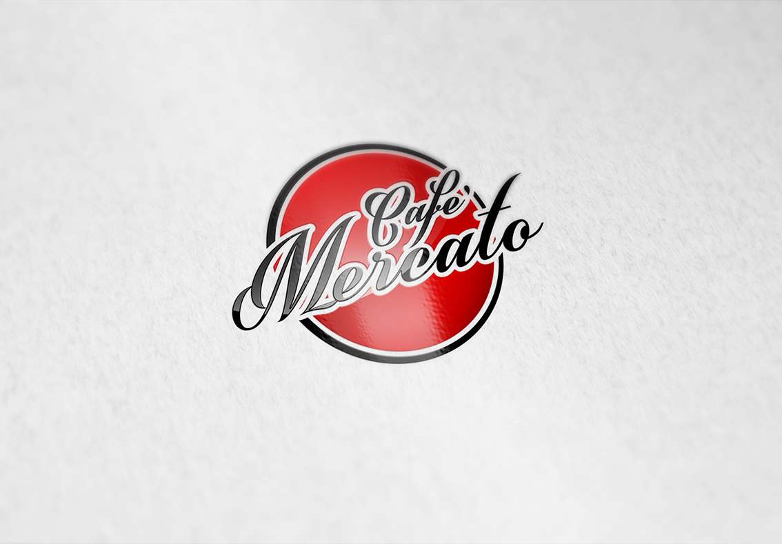 Logo Design by Lostre Design Studio for Cafe' Mercato | Design #3198967