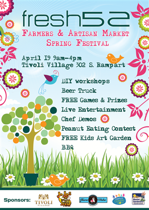 fresh52 Farmers & Artisan Market Spring Festival | Flyer Design by Rozita