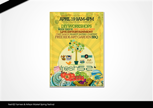 fresh52 Farmers & Artisan Market Spring Festival | Flyer Design by disign