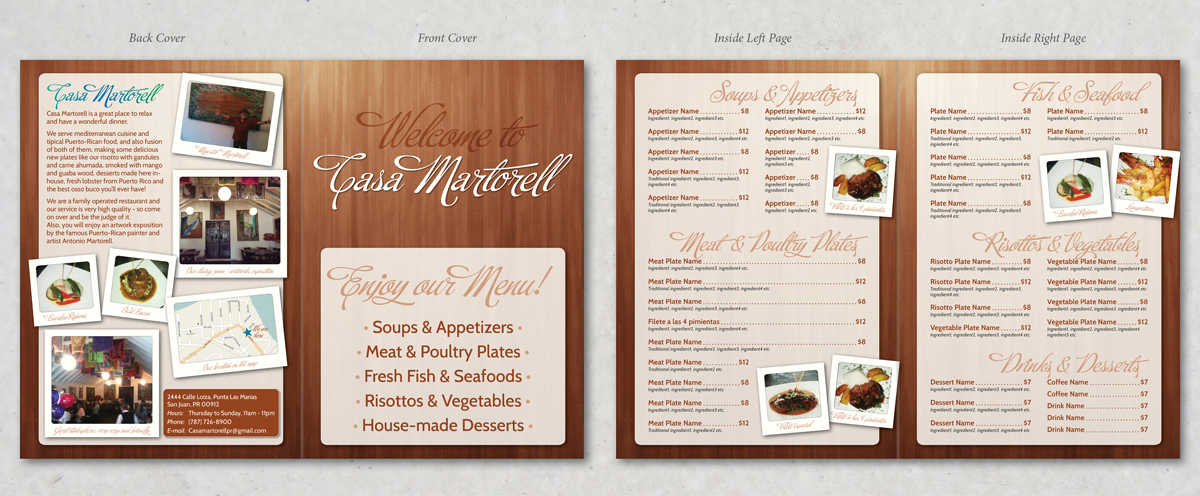 Menu Design by Ekanite for this project | Design #3203541