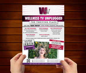 Wellness TV Unplugged Event Flyer Creative Brief | Flyer Design by Ushan sampath