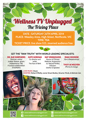 Wellness TV Unplugged Event Flyer Creative Brief | Flyer Design by Pinky 