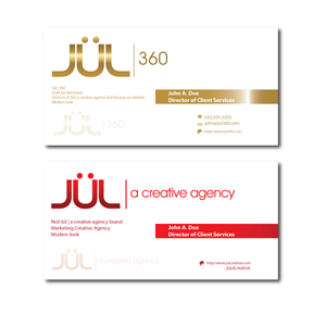 Business Card Design by ARSAL DIZ for Jül Creative, LLC | Design #3270576