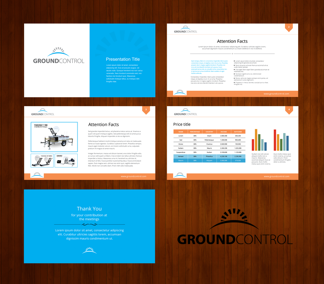 Design de PowerPoint par  Artman pour Ground Control | Design #3216800
